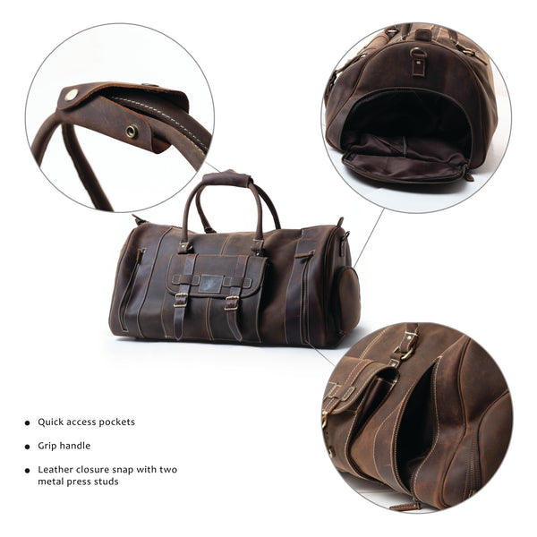 Men's Leather Carry-On Bag