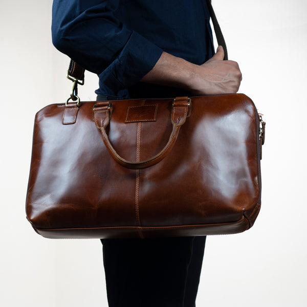 Men's leather handbag / Laptop bag