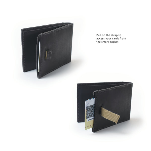 Men's Stylish Genuine Leather Bifold Wallet with ID Window & Multiple Card Slots