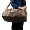 Handmade Full Grain Leather Weekender Bag | Vintage Travel Duffel | Large Capacity Gym Bag | Unisex Overnight Carryall