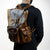 Handcrafted Rustic Leather Backpack with Buckled Pockets