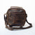 Vintage Look Textured Leather Side Bag for Men