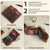 Elegant Leather Bifold Wallet – Compact, RFID-Protected & Timeless Style