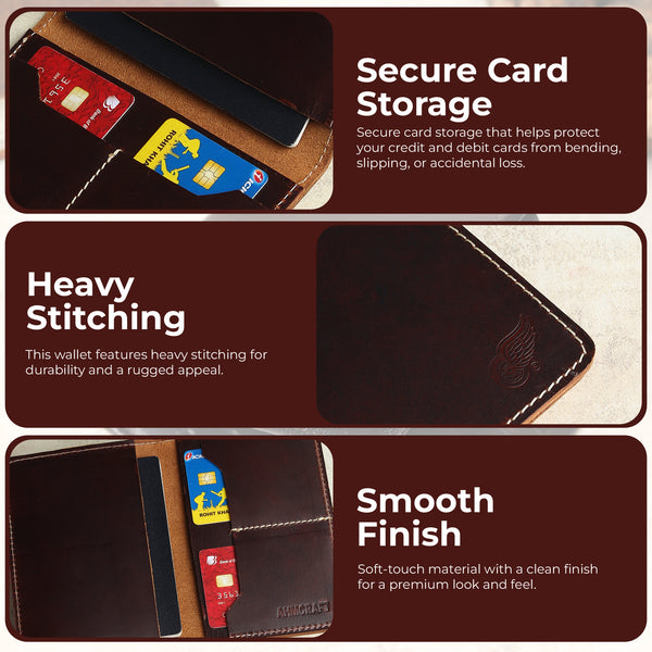 Premium Handcrafted Leather Passport Wallet & Travel Organizer