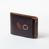 AHM CRAFT Minimalist Genuine Leather Slim Wallet with Magnetic Snap Closure